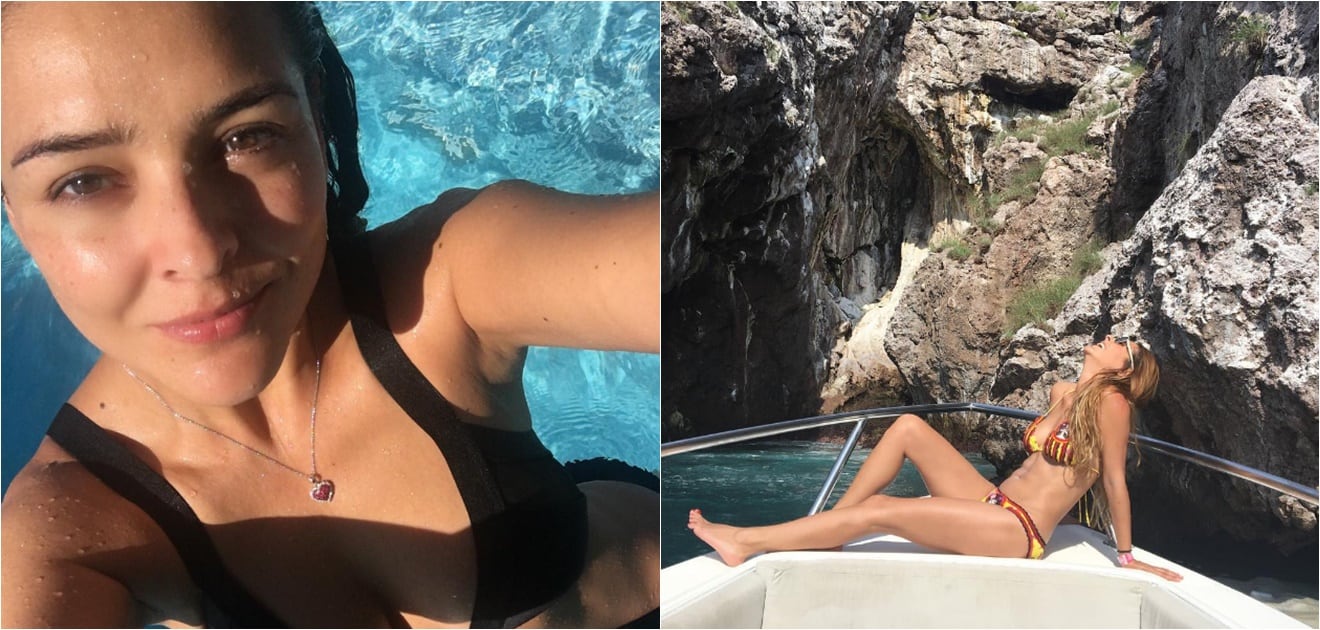 <p>Recientemente se dejó ver en la boda su amiga Claudia Álvarez y el cineasta mexicano Billy Rovzar, en las fotografías luce increíble y muy divertida. <strong>(Fotos: Instagram)</strong></p>
