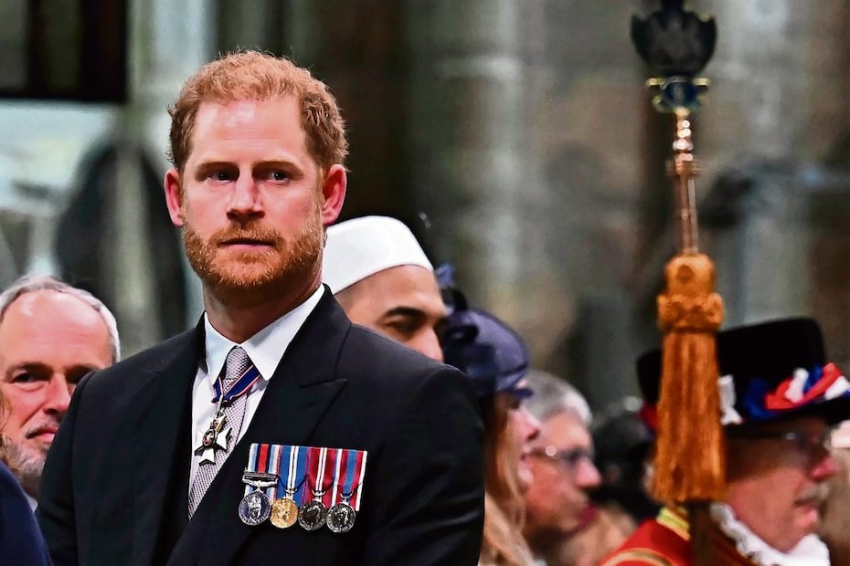 El príncipe Harry en la coronación de su padre, el rey Carlos III / Foto: AP
