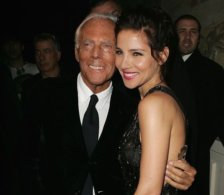 Giorgio Armani y Elsa Pataky / Foto: Getty Images