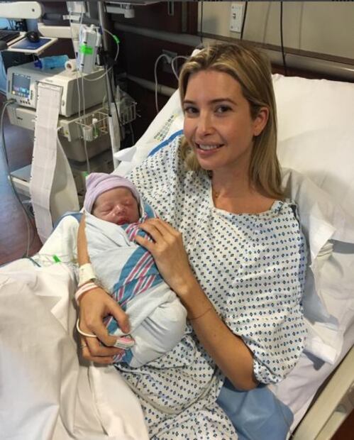 Nació el tercer hijo de Ivanka Trump, el heredero más pequeño de Donald Trump