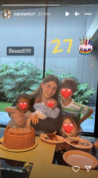 Carola Martínez celebró su cumpleaños 27 el pasado noviembre / Foto: Instagram