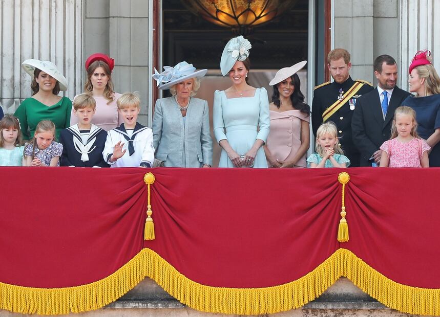 Meghan Markle en el desfile de cumpleaños de la Reina Isabel II