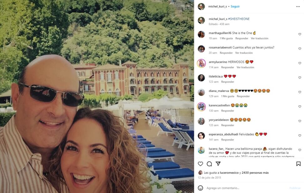 Lucero y Michel Kuri / Instagram: @michel_kuri_s