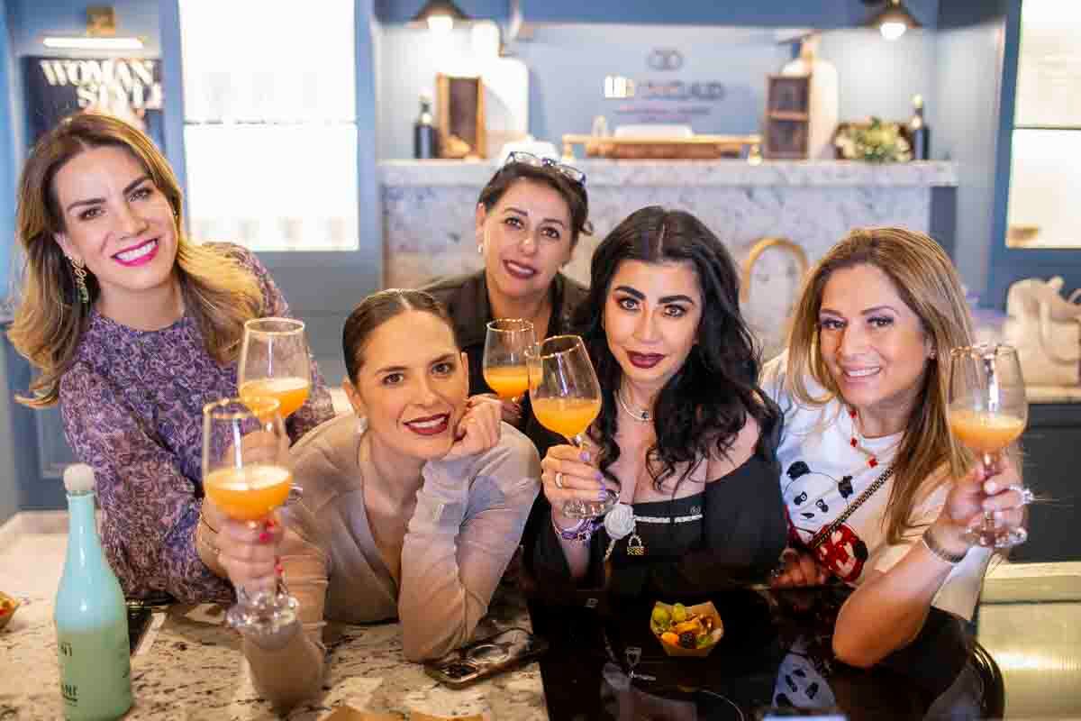 Lorena Calderón, Karla Estefanía Correa, Aracely Márquez, Paola Arsof y Miriam Romo. (Foto: Esteban Torreblanca)