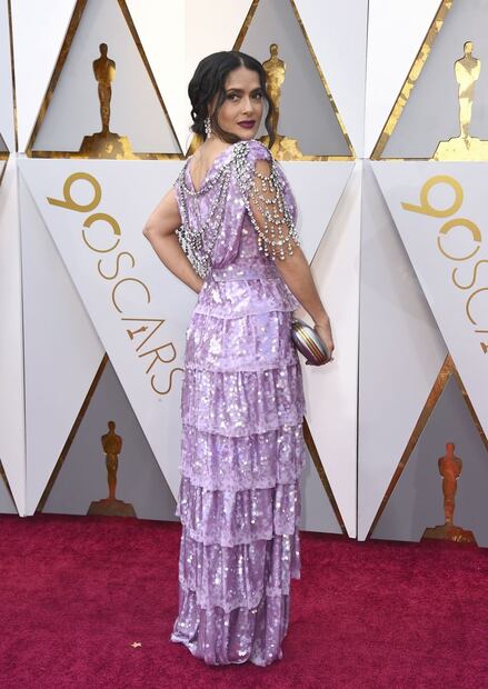 ¿Qué le pasó a Salma Hayek en esta entrega de los Oscar?