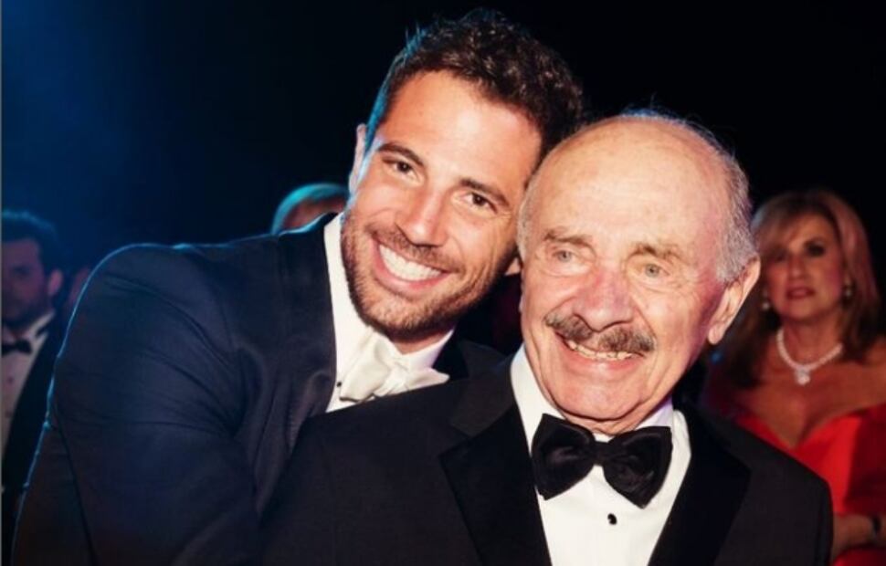 Alejandro Litchi y su abuelo Mateo Litchi / Foto: Instagram