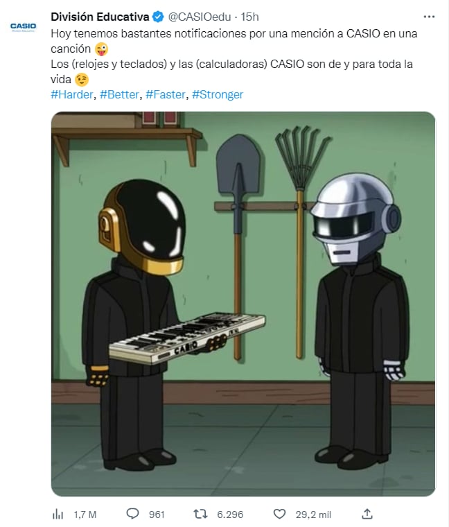 La respuesta de Casio a la canción de Shakira es falsa
