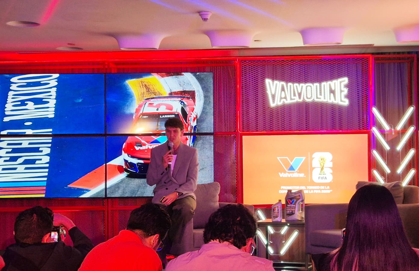 Igor Lichnovsky en el evento de Valvoline / Foto: Cortesía