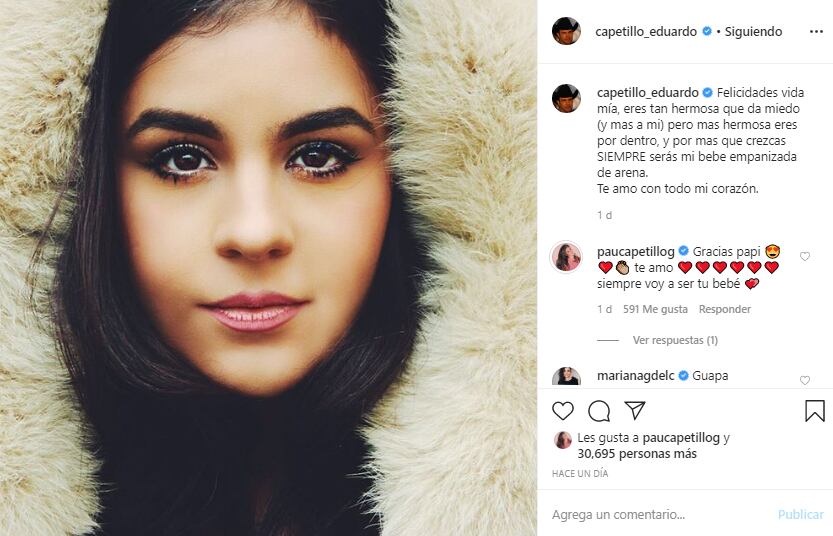 Ana Paula, hija de Biby y Eduardo Capetillo, cumplió 23 años con el amor de su familia