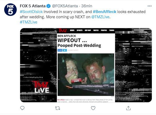 Captan a Ben Affleck exhausto tras su segunda boda con Jennifer Lopez