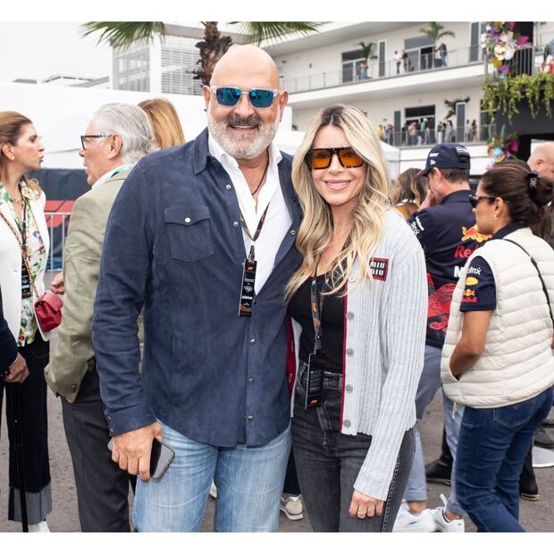 Michel Kuri y Rebeca Sáenz en el Gran Premio de México 2024 / Foto: Esteban Torreblanca