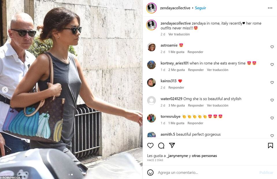 Zendaya en Toma / Instagram