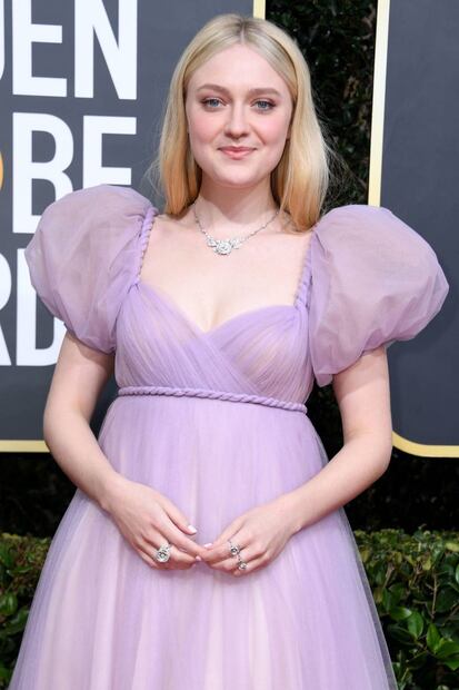 Dakota Fanning en un encantador vestido de Dior que no le favoreció