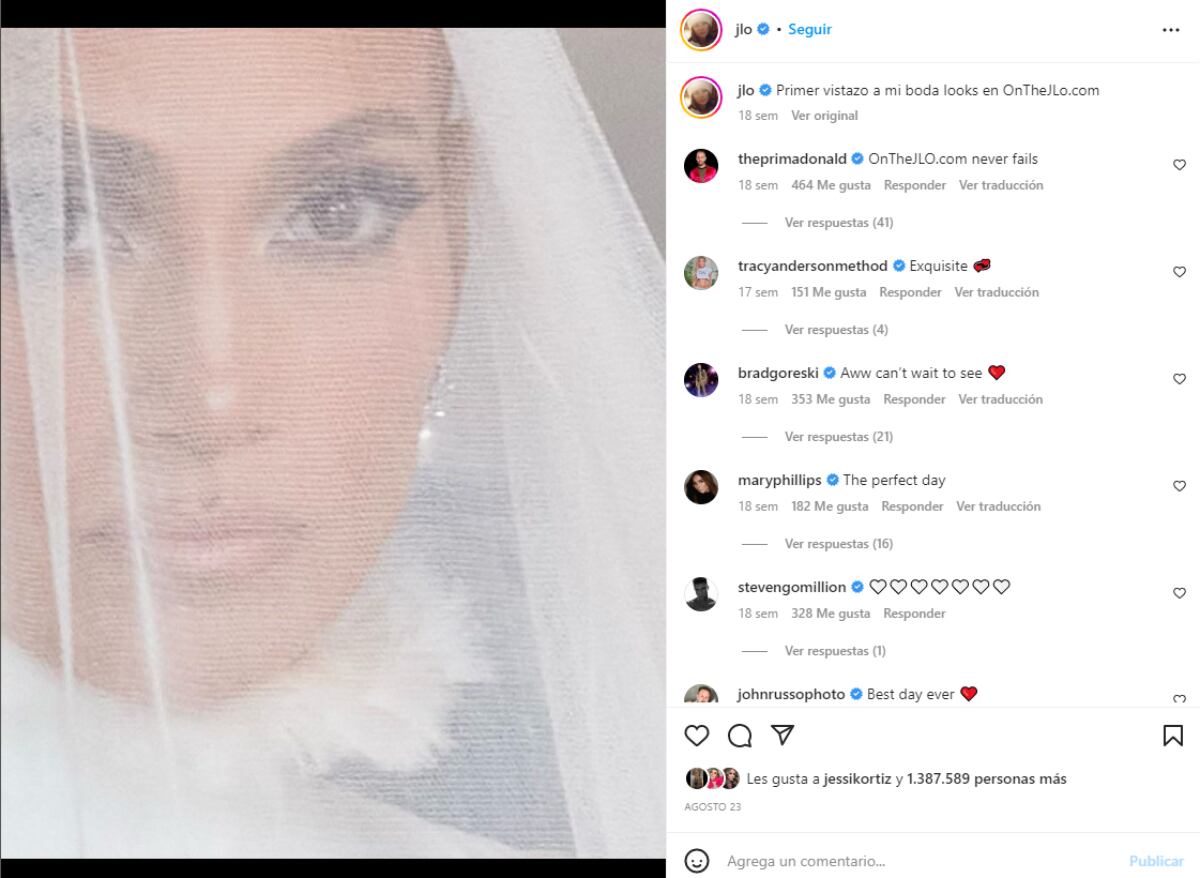 TOP 10. Fabulosos e icónicos vestidos de novia de las celebridades 2022