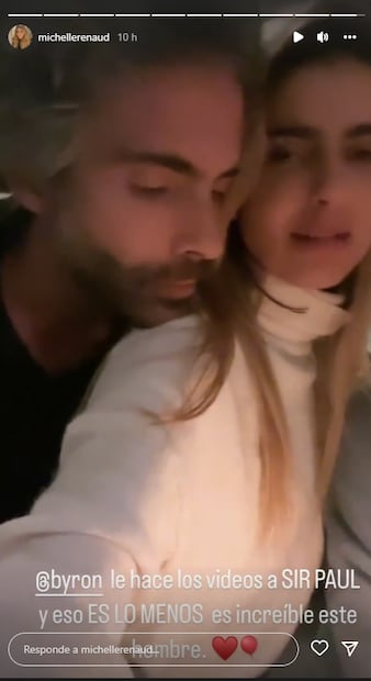 "Mi amor", las palabras de Michelle Renaud a Osvaldo Benavides