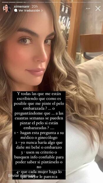 Ximena Navarrete: “Yo nunca haría algo que dañe a mi bebé”