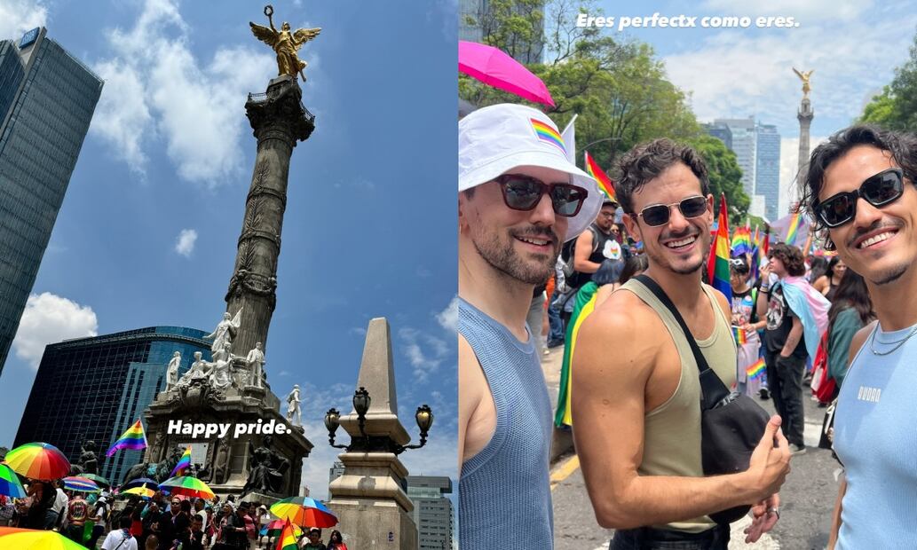 El actor asistió a la marcha por el Orgullo 2024 con varios amigos / Foto: Instagram
