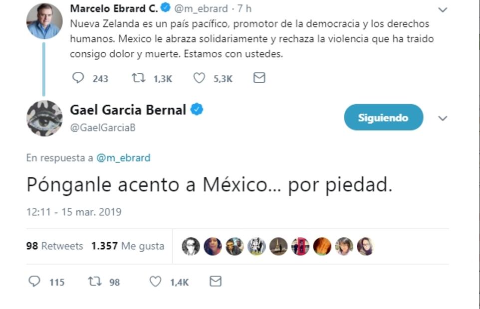 Marcelo Ebrard "confunde" a Gael García Bernal con Diego Luna