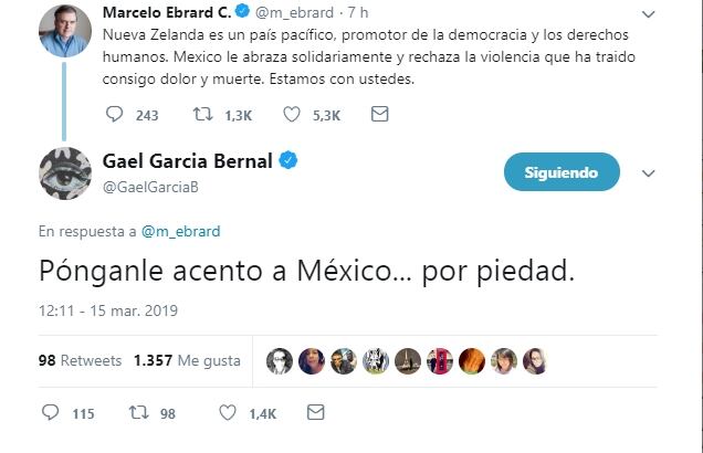 Marcelo Ebrard "confunde" a Gael García Bernal con Diego Luna