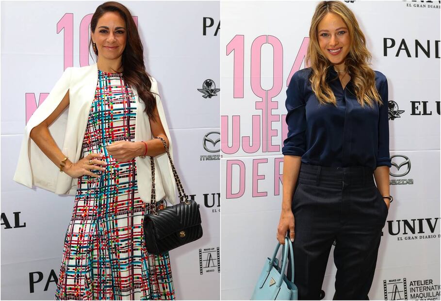Claudia Sheinbaum y Ximena Sariñana en el desayuno de las 104 Mujeres Líderes de México