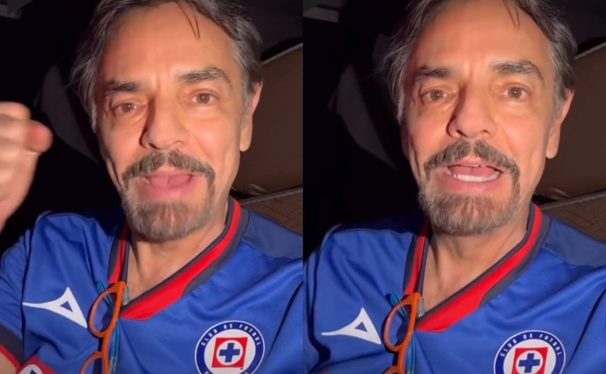 Eugenio Derbez y su divertida reacción al triunfo de Cruz Azul: "Ganó papá"