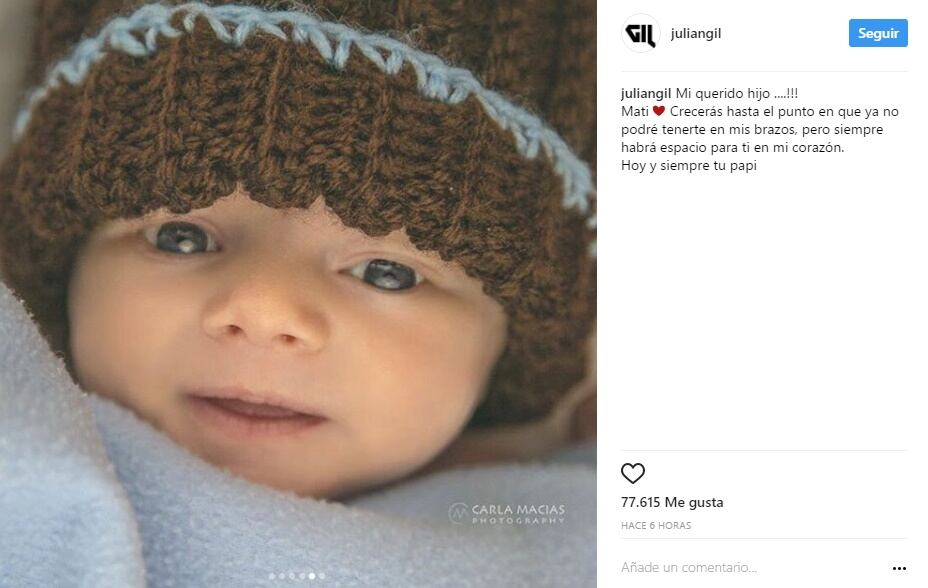 Las primeras fotografías del hijo de Julián Gil y Marjorie de Sousa