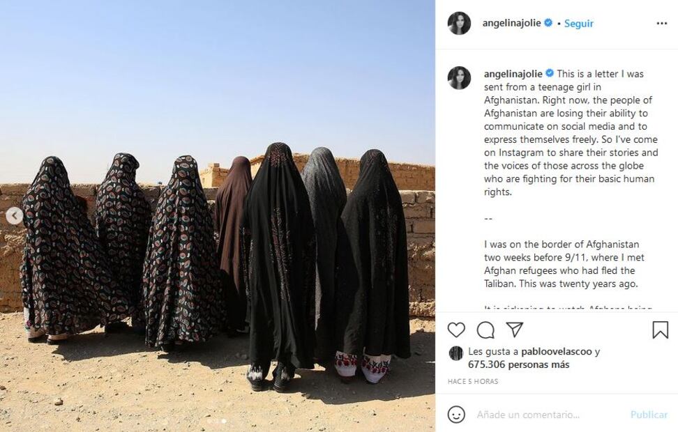 Angelina Jolie bate todos los récords en Instagram