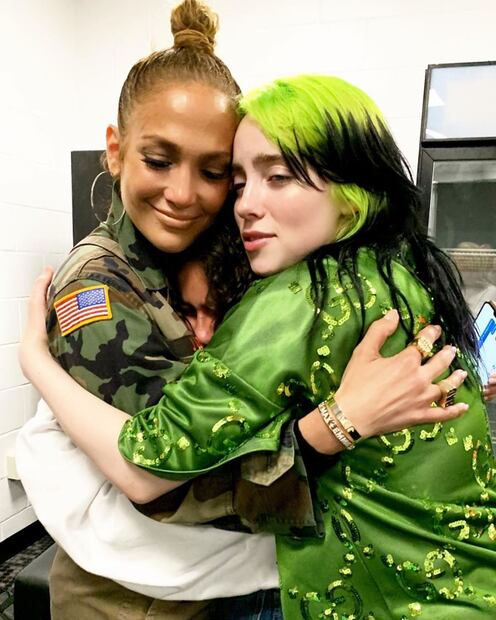El conmovedor encuentro de Jennifer Lopez y Billie Eilish