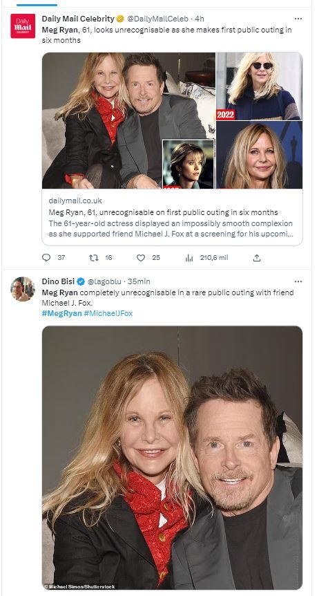 Meg Ryan, irreconocible: cómo la reina de los 90 cambió con el tiempo