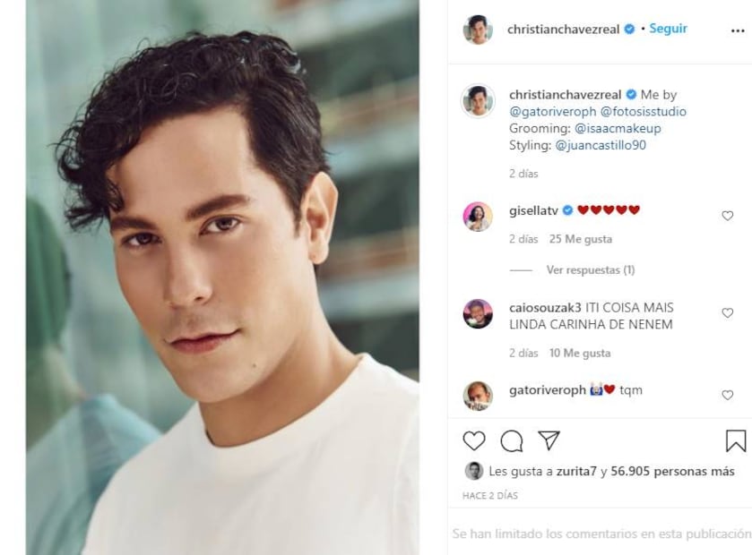 Christian Chávez, ex RBD, posa sin ropa en foto blanco y negro