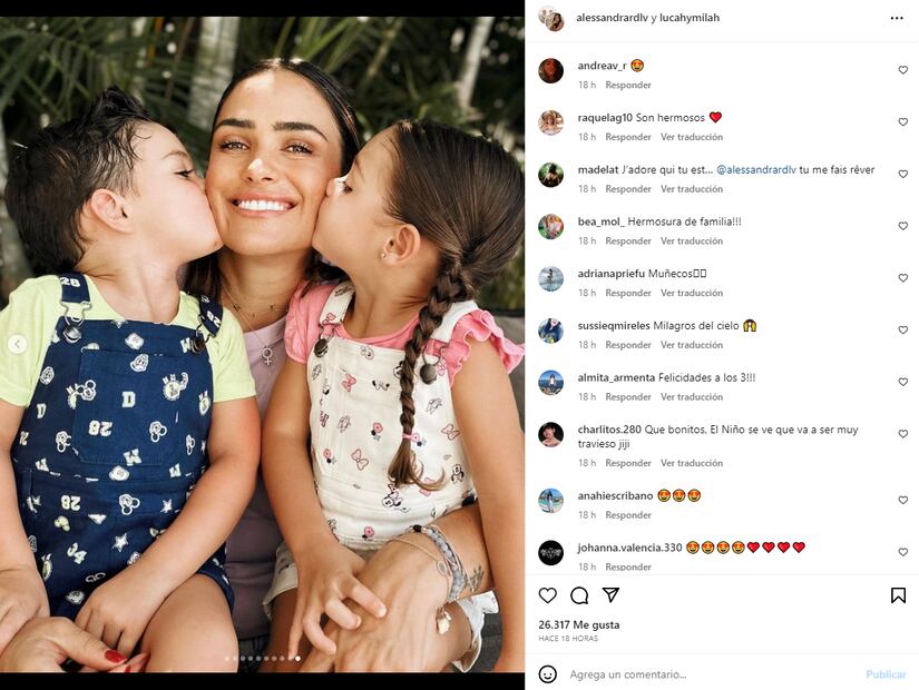 Alessandra Rojo de la Vega y Emmanuel Grey celebran el cumpleaños de sus mellizos