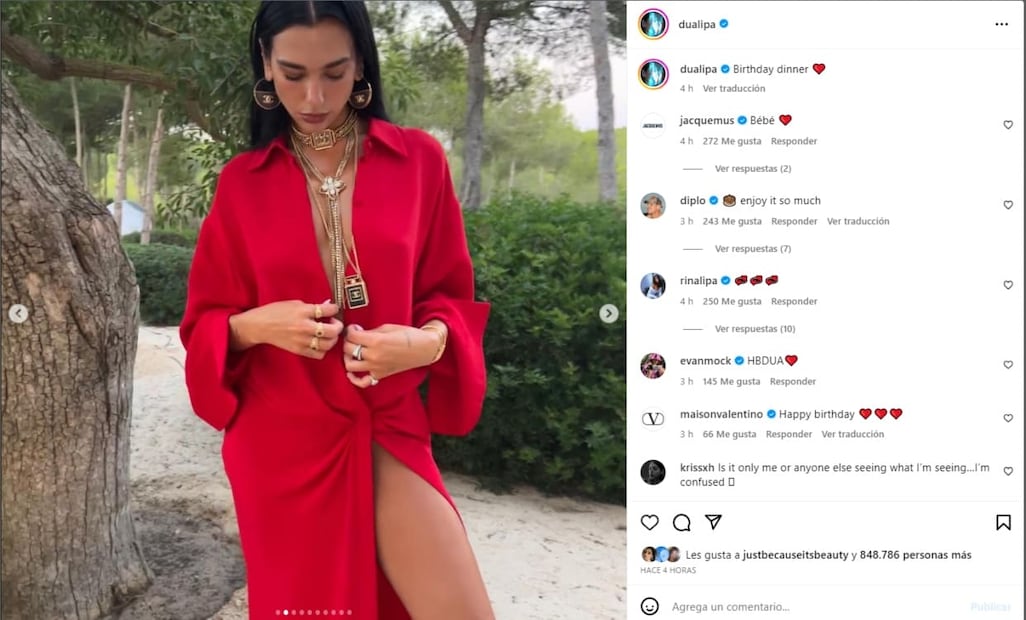 Instagram: @dualipa