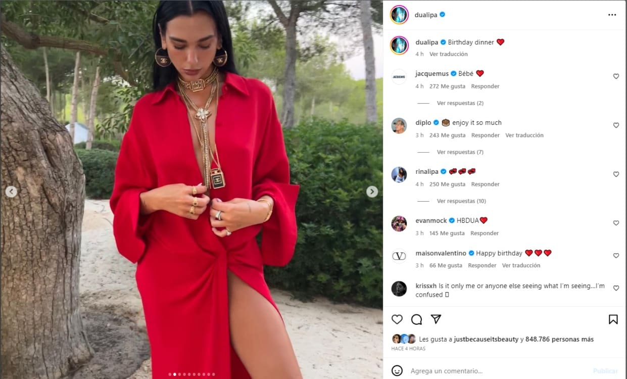 Instagram: @dualipa