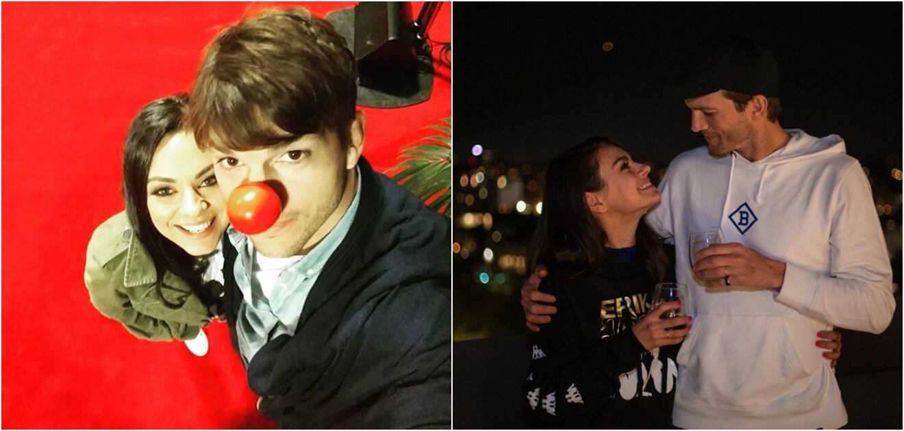 Mila Kunis y Ashton Kutcher cantan 'La Vaca Lola' y enamoran la red
