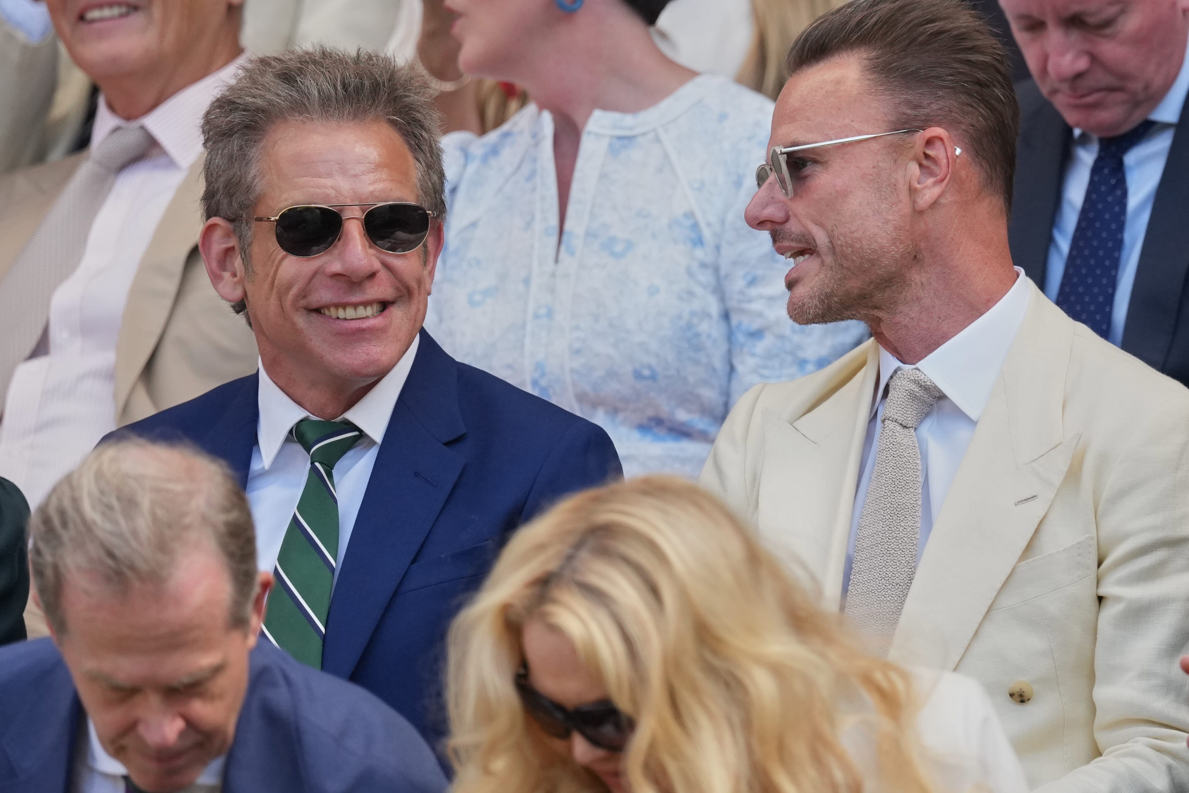 Ben Stiller y Ben Curtis. (Foto: AP)