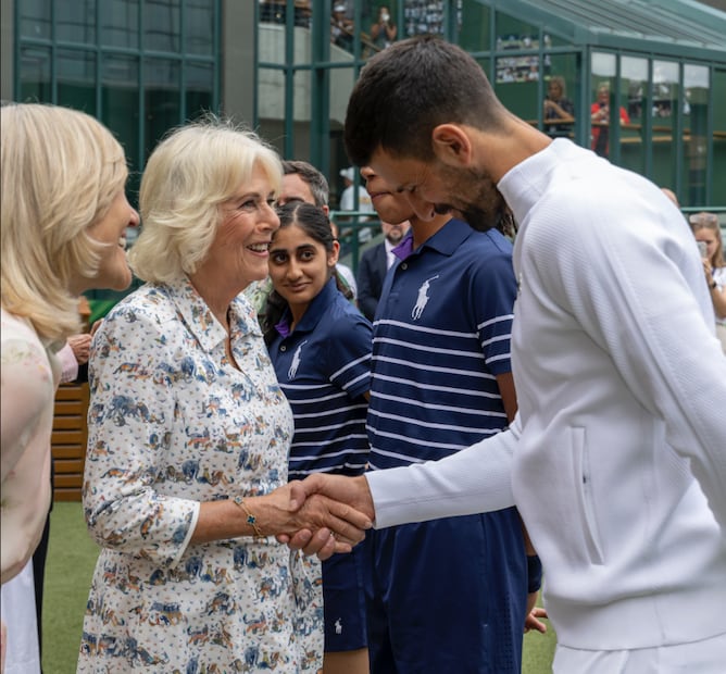 Reina Camila en Wimbledon 2025 / Foto: X