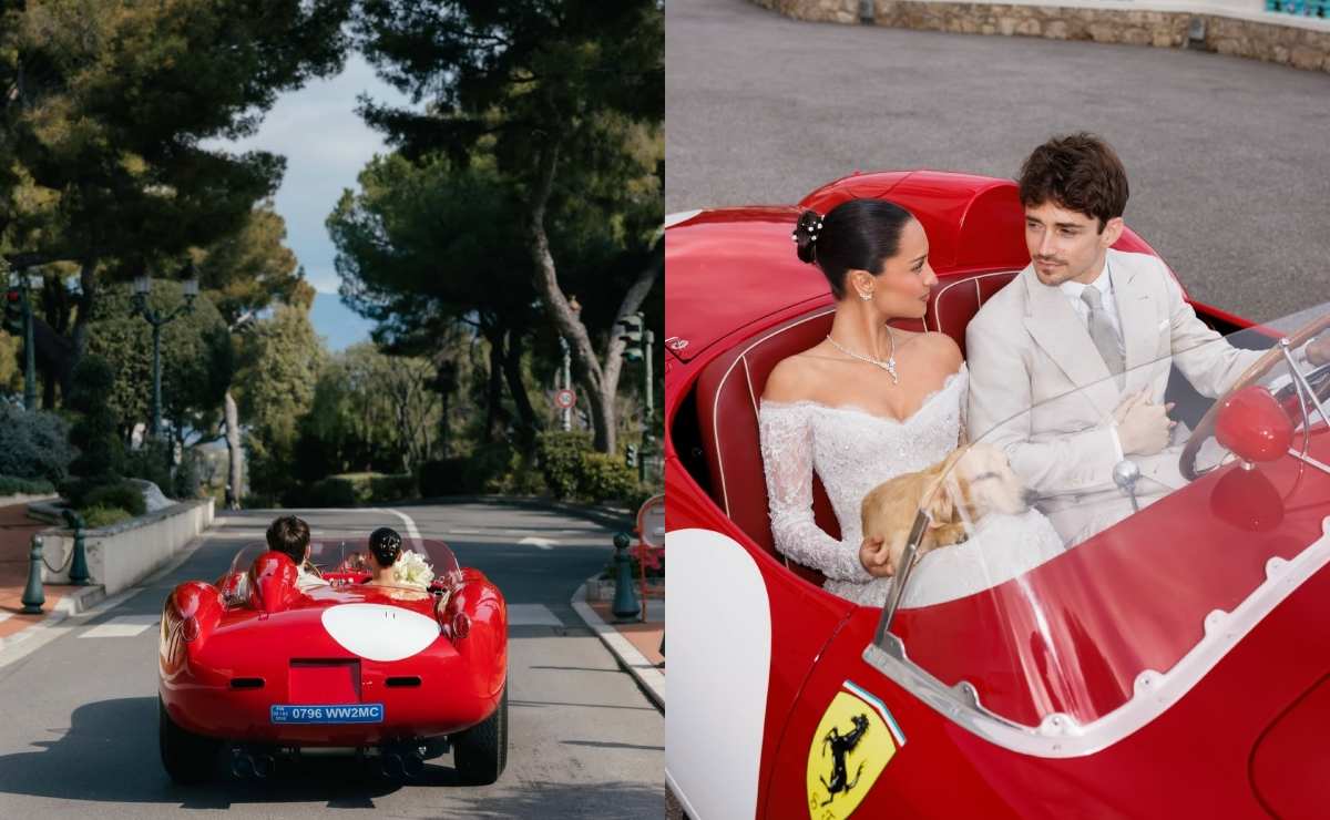 Charles Leclerc y Alexandra Saint Mleux / Foto: Instagram @alexandramalenaleclerc, @germanlarkin @gregfinck @side.quest