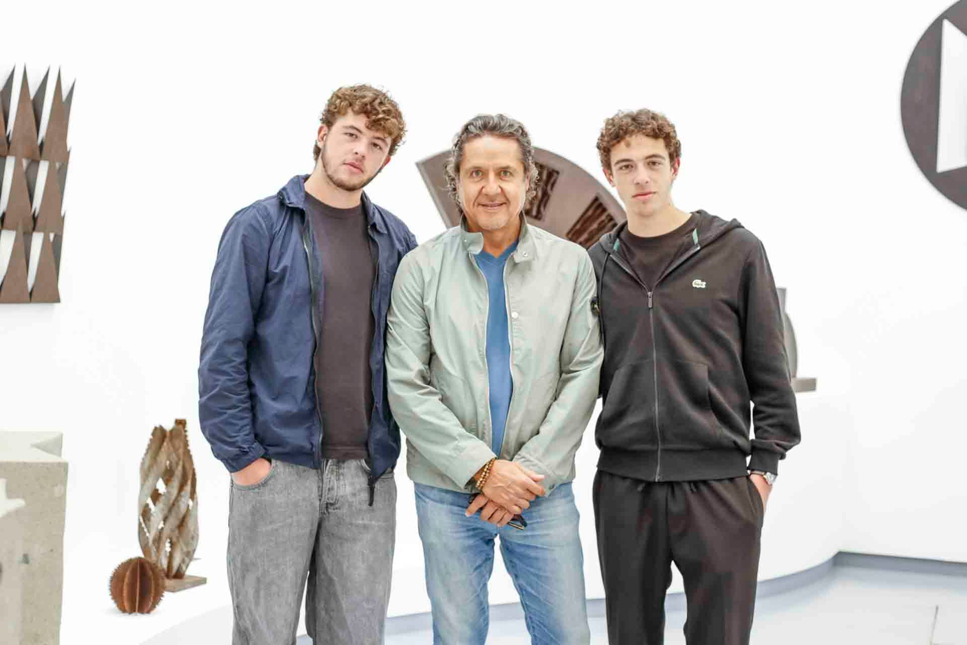 Patricio, Ricardo y Mauricio Reyes. (Foto: Esteban Torreblanca)