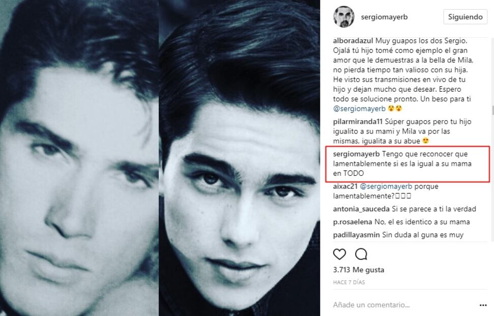 Sergio Mayer lamenta el parecido de su hijo con Bárbara Mori