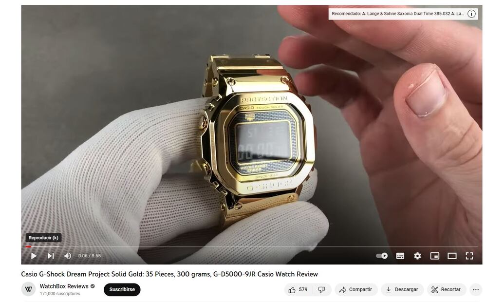 Shakira, el reloj Casio que cuesta mucho más que un Rolex
