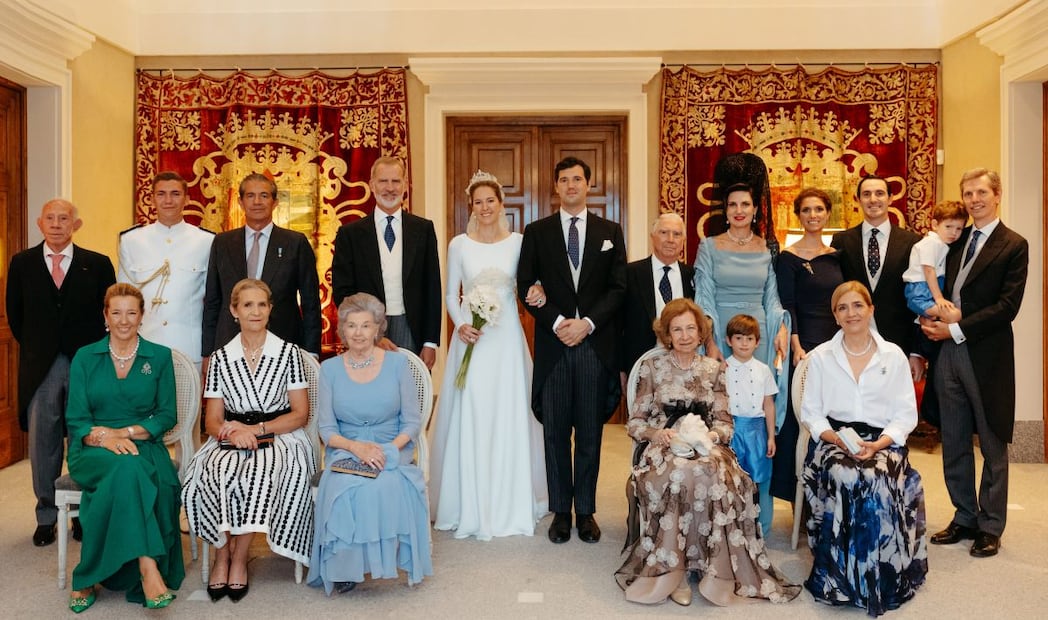 El rey Felipe VI de España en la boda de Enrique Moreno de la Cova y Victoria López-Quesada Borbón Dos Sicilias. (Foto: EFE)