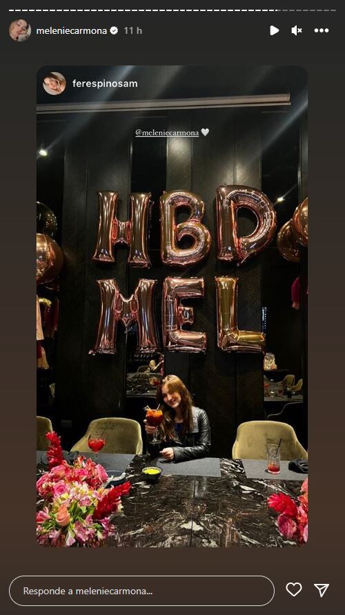 Melenie Carmona, hija de Alicia Villarreal, celebra su cumpleaños 24 con una elegante fiesta