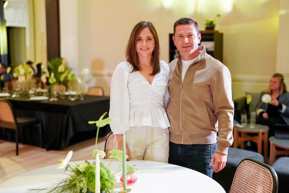 Beatriz Fernández y Alejandro Olhagaray. (Foto: Leonardo Gómez)