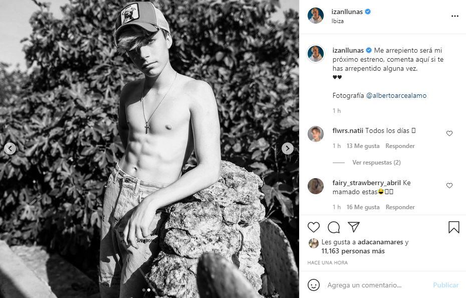 Así ha crecido Izan Llunas, el adolescente que interpretó a Luis Miguel en la serie