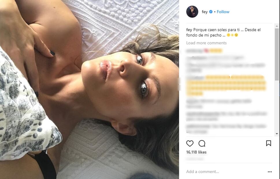 FOTOS: Fey lo vuelve a hacer; posa sexy en Instagram