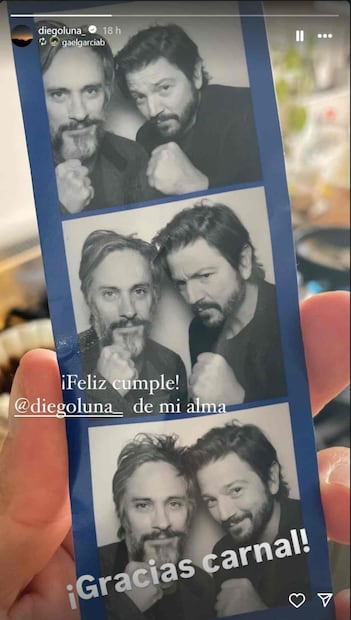 Gael García felicitó a Diego Luna por su cumpleaños / Foto: Captura