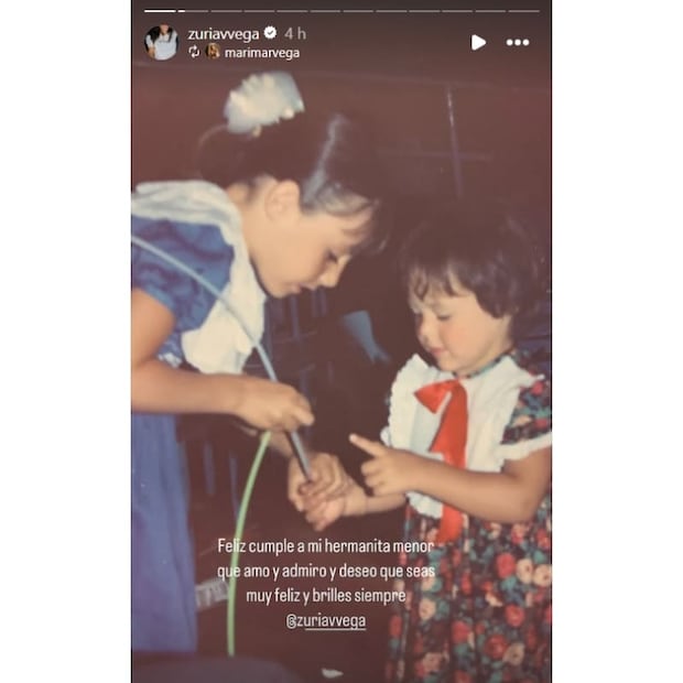 El mensaje de Marimar a su hermana Zuria Vega / Foto: Instagram