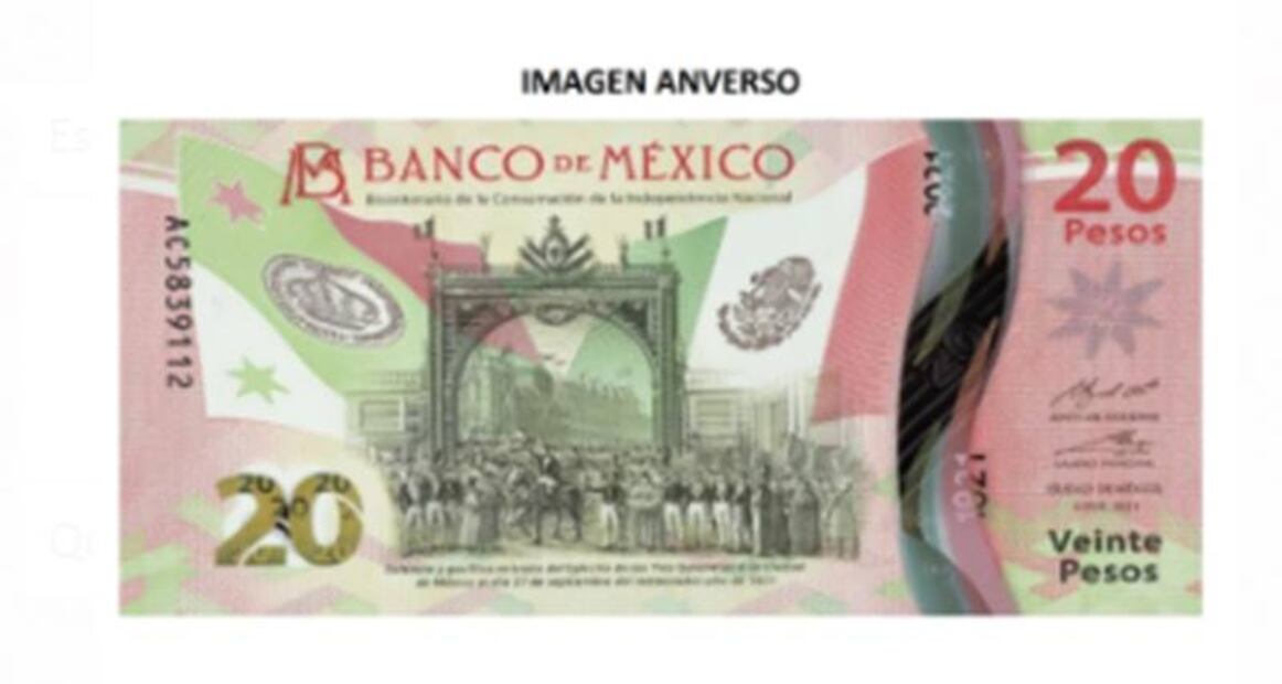 Conoce el nuevo billete de 20 pesos conmemorativo del Bicentenario de la Independencia