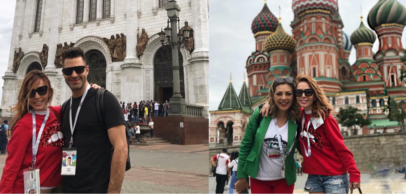 Los integrantes de OV7 disfrutan del Mundial en Rusia