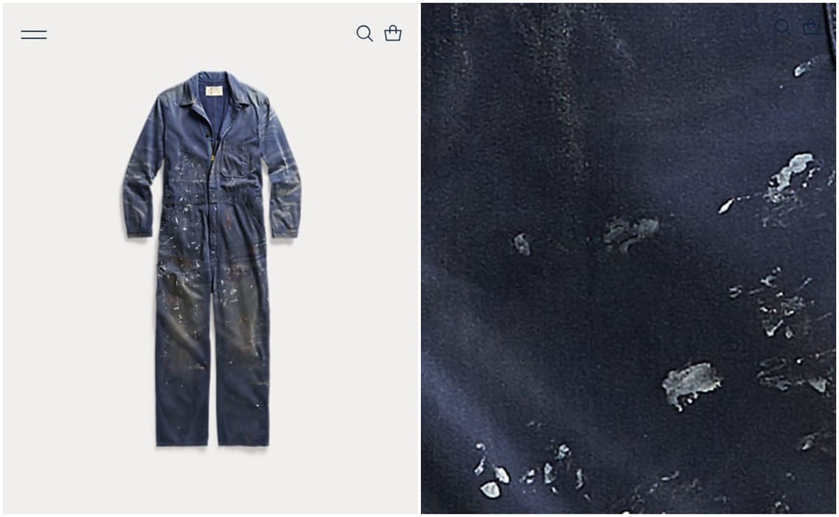 Ralph Lauren vende mono manchado de pintura en 483 euros y las redes estallan 